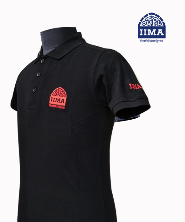 Polo Classic Black and Red Logo